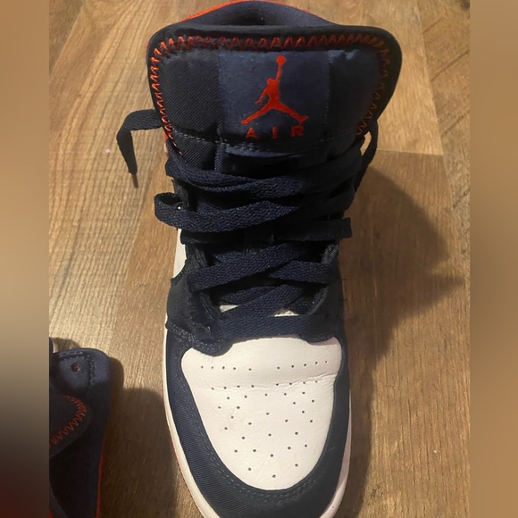 Navy blue and Red Air Jordan’s - Picture 4 of 8
